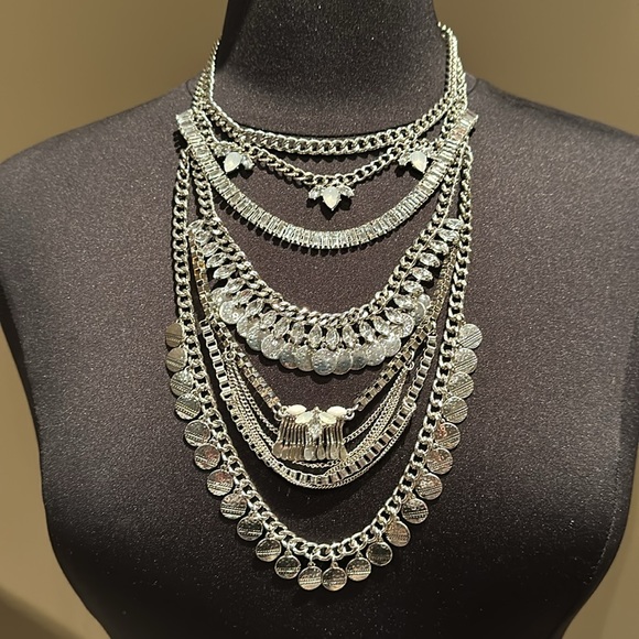 BCBGENERATION Layered Chain & Coin Necklace - Picture 3 of 11